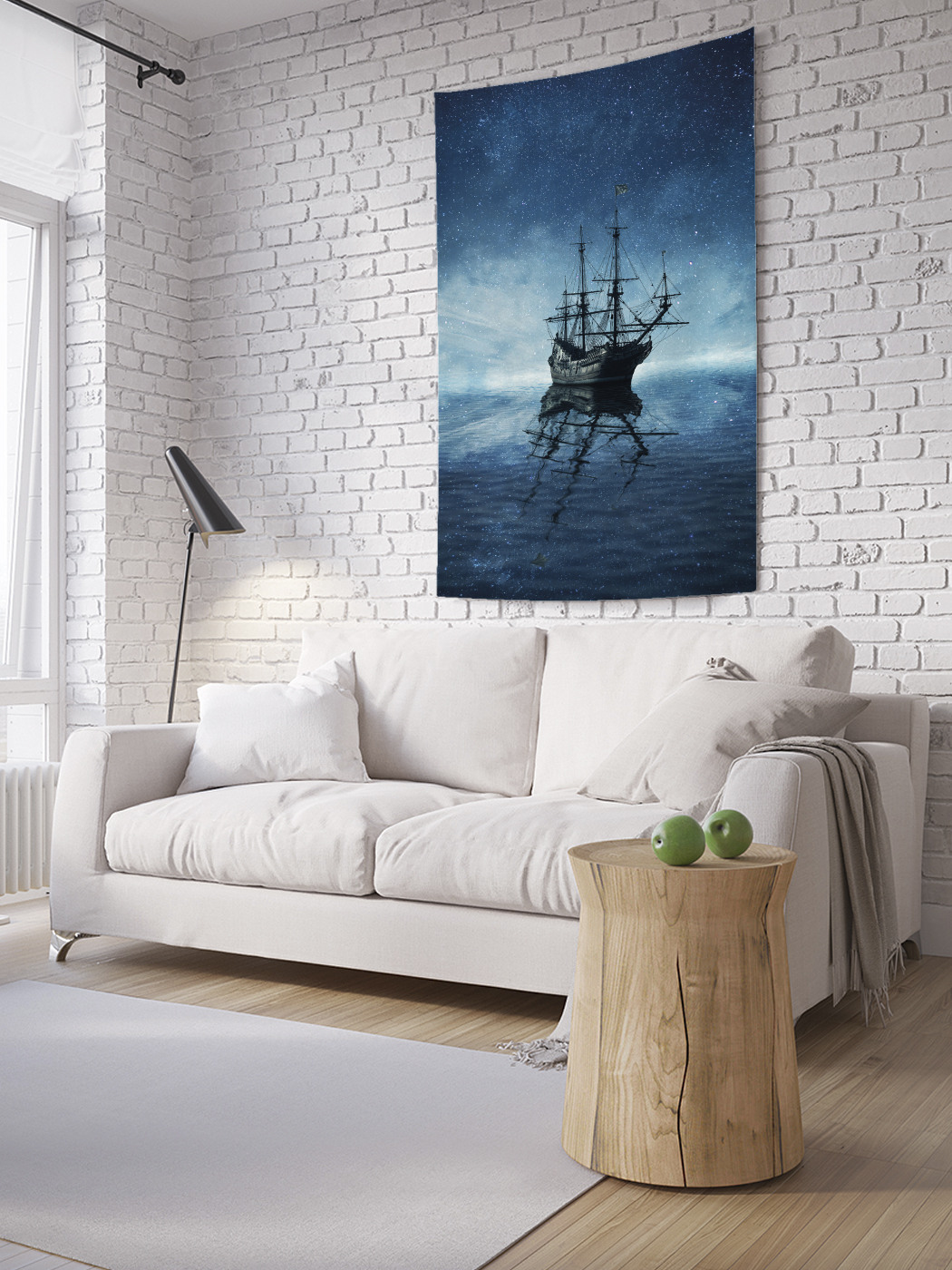 

Вертикальное фотопанно на стену JoyArty Ночной штиль 150x200 см, Ночной штиль
