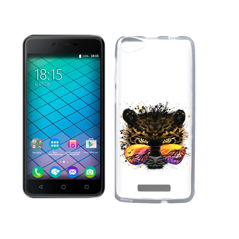 

Чехол MyPads Tocco для BQ 5059 Strike Power тропический леопард, Прозрачный, Tocco