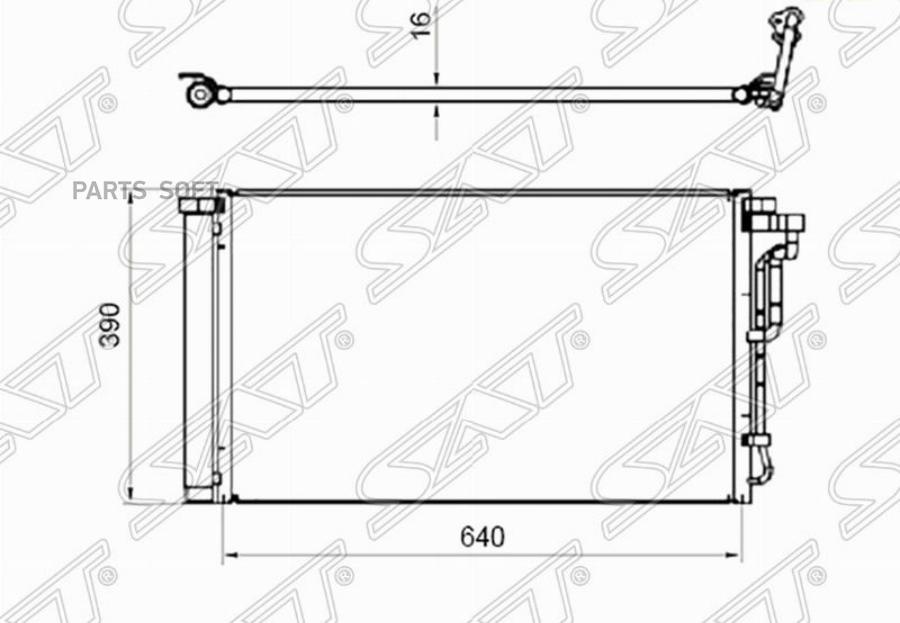 

SAT Радиатор кондиционера HYUNDAI ELANTRA 16- SAT STHN313940