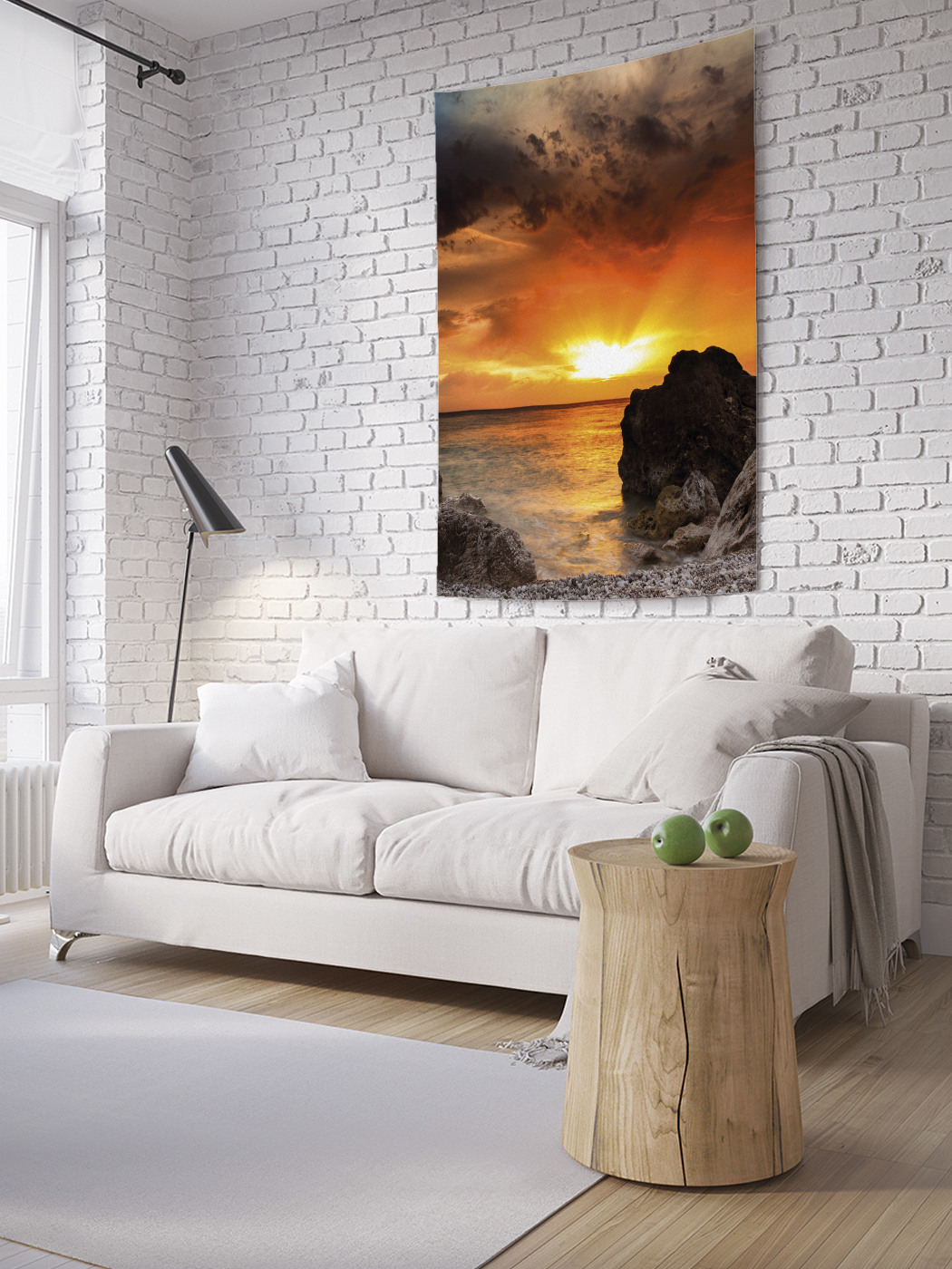 

Вертикальное фотопанно на стену JoyArty Утес на закате 150x200 см, Утес на закате