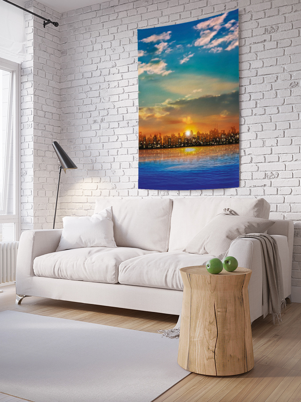 

Вертикальное фотопанно на стену JoyArty Город на закате 150x200 см, Город на закате