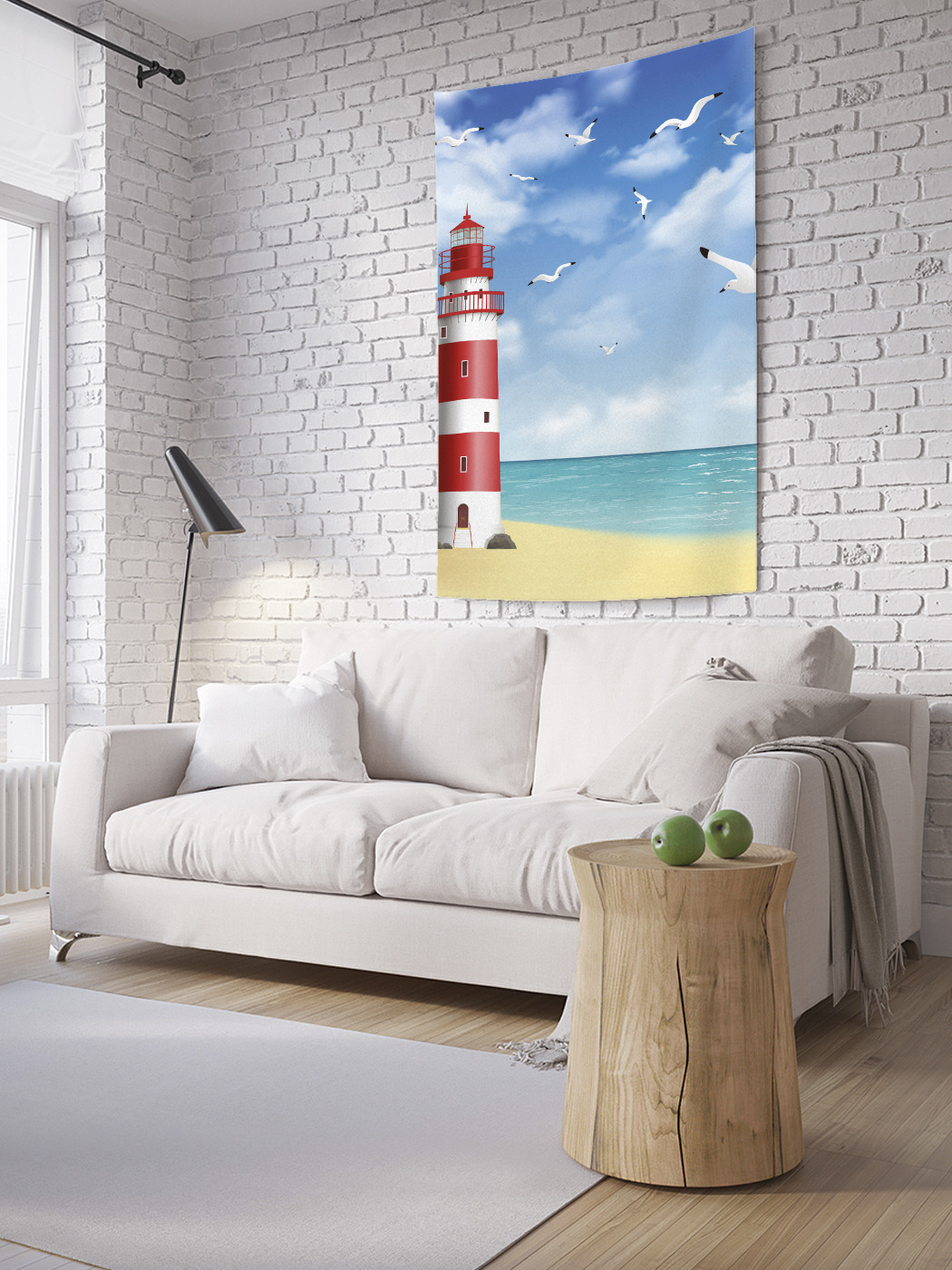 

Вертикальное фотопанно на стену JoyArty Одинокий маяк 150x200 см, Одинокий маяк