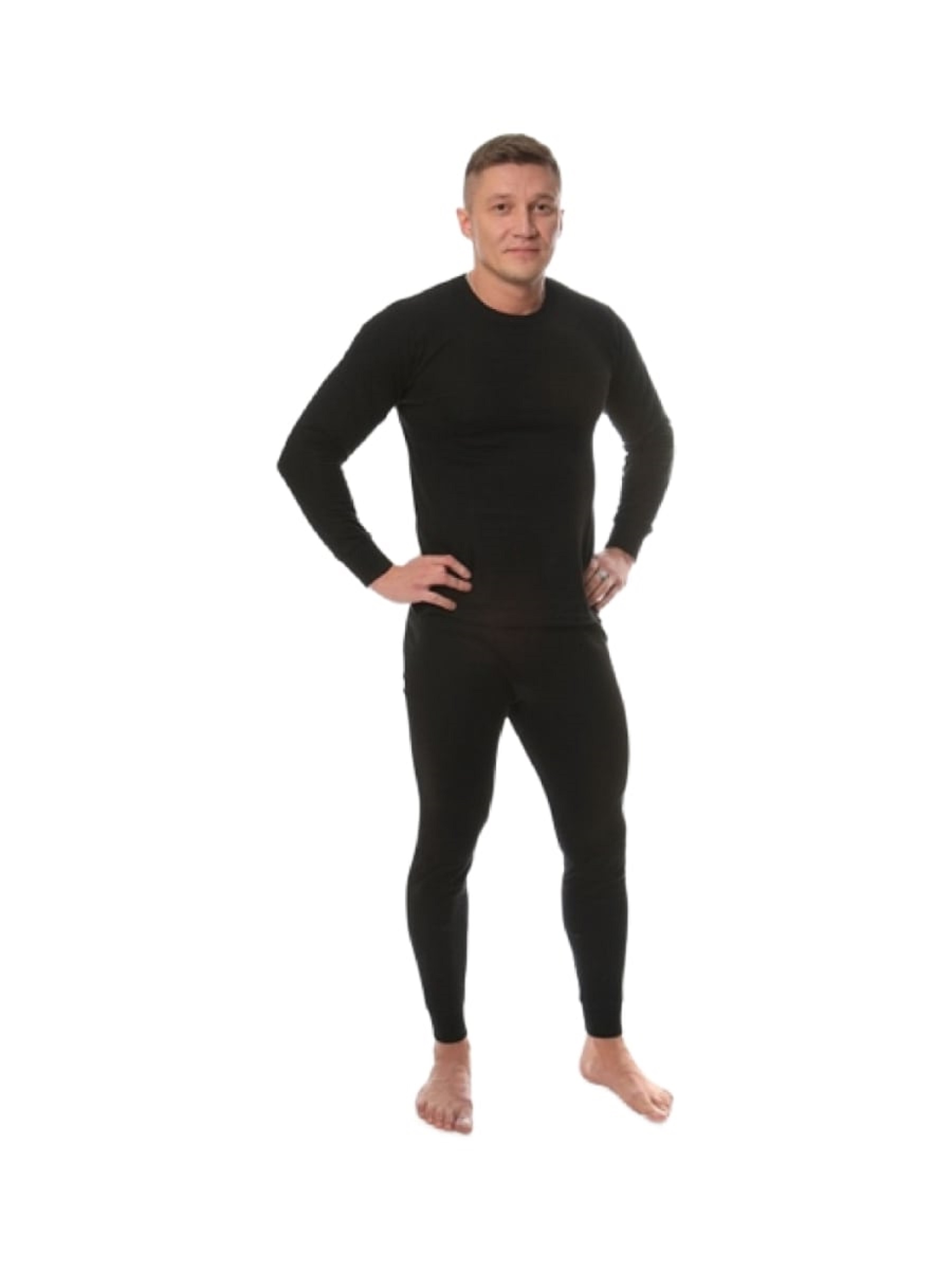 фото Термобелье мужское комплект pesail, черный, размер 48
