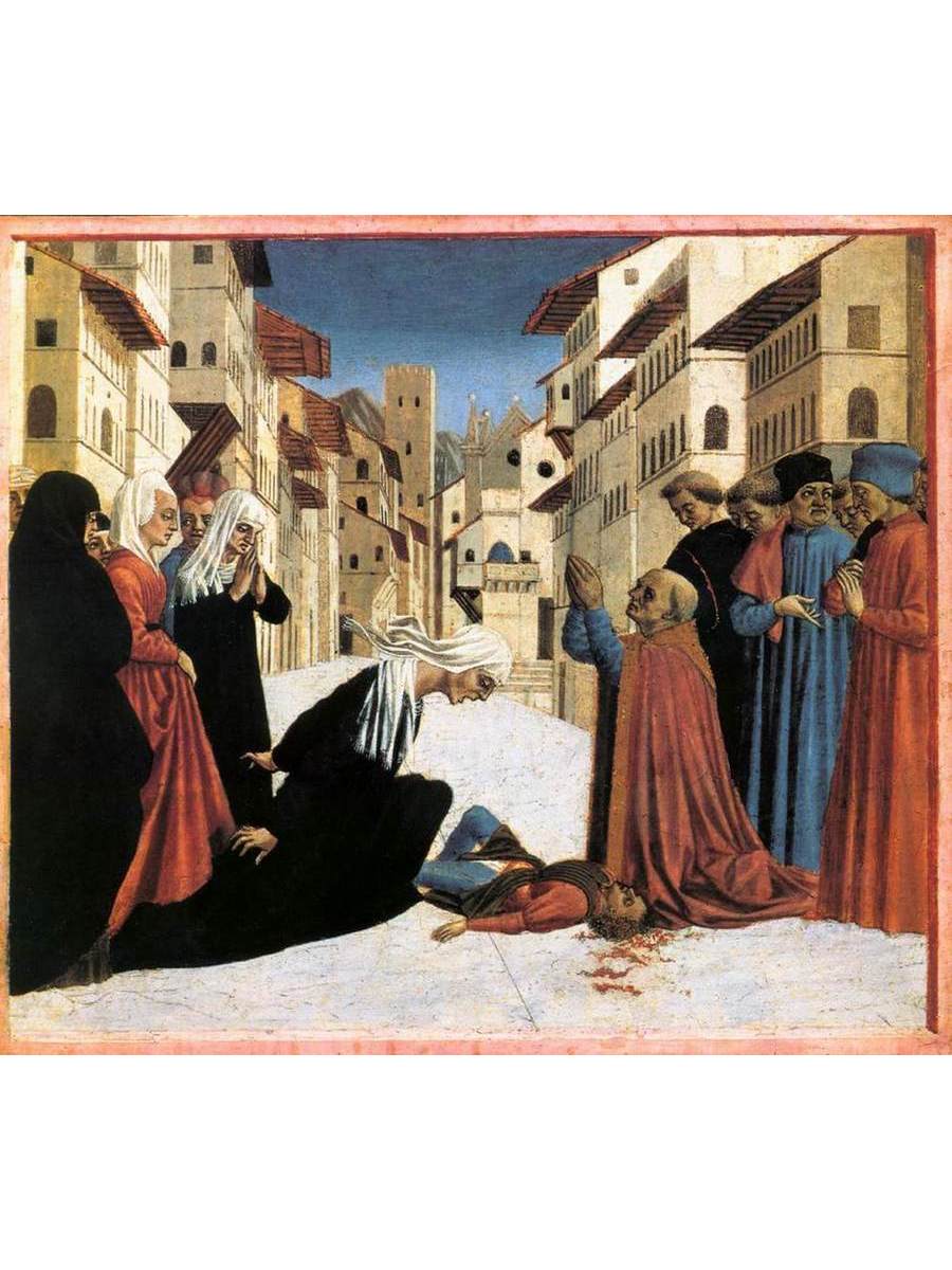 

Постер DRABS A2 Венециано Доменико St Zenobius Performs a Miracle predella 4