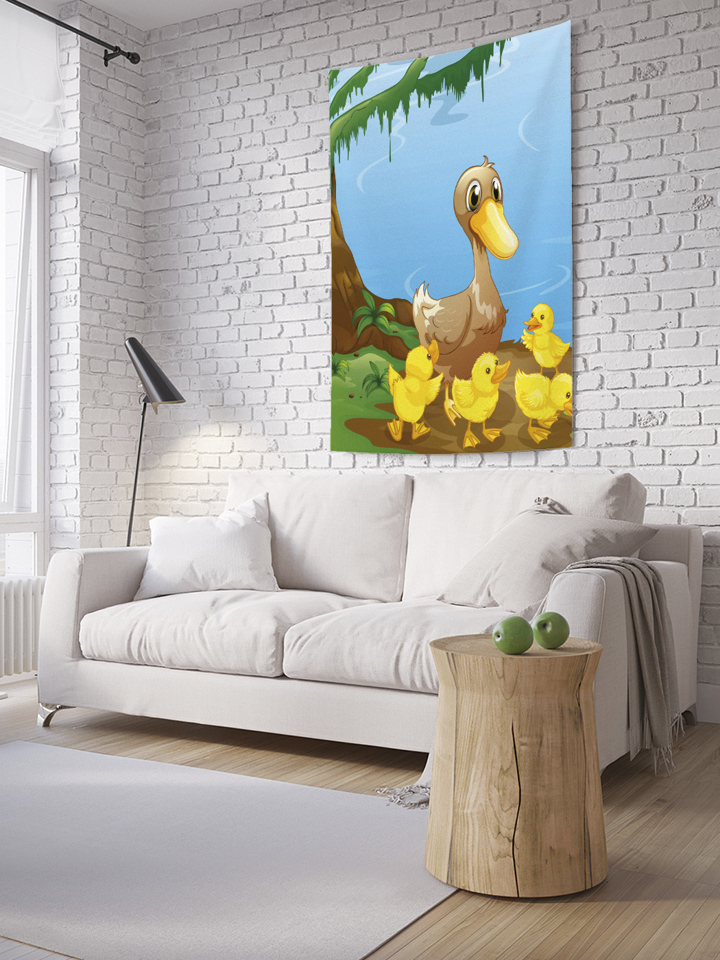 

Вертикальное фотопанно на стену JoyArty Первый урок плавания 150x200 см, Первый урок плавания