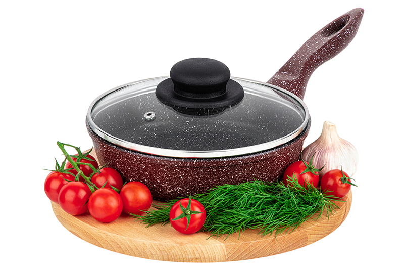 

Сковорода универсальная Elan Gallery Гармония вкуса 18 см черный 120683, Бордовый;черный;прозрачный, Elan Gallery-75