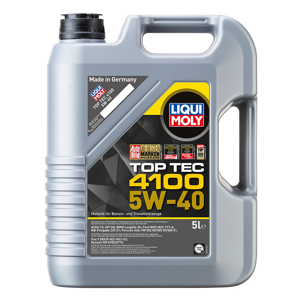 фото Моторное масло liqui moly top tec 4100 5w40 5 л