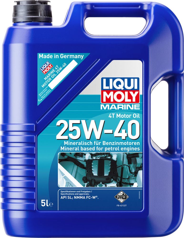 Моторное масло Liqui Moly Marine 4T Motor Oil 25W40 5л