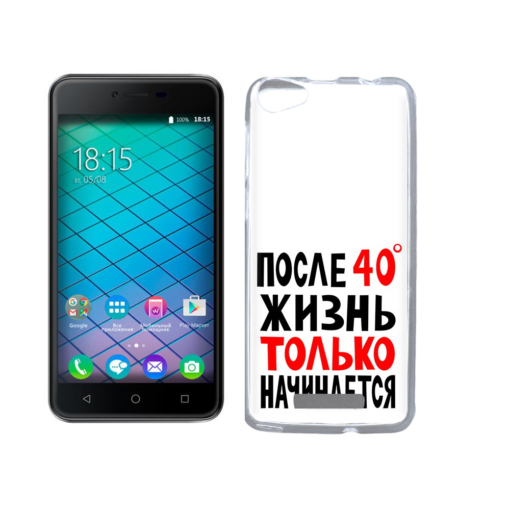 

Чехол MyPads Tocco для BQ 5059 Strike Power после 40 жизнь начинается, Прозрачный, Tocco
