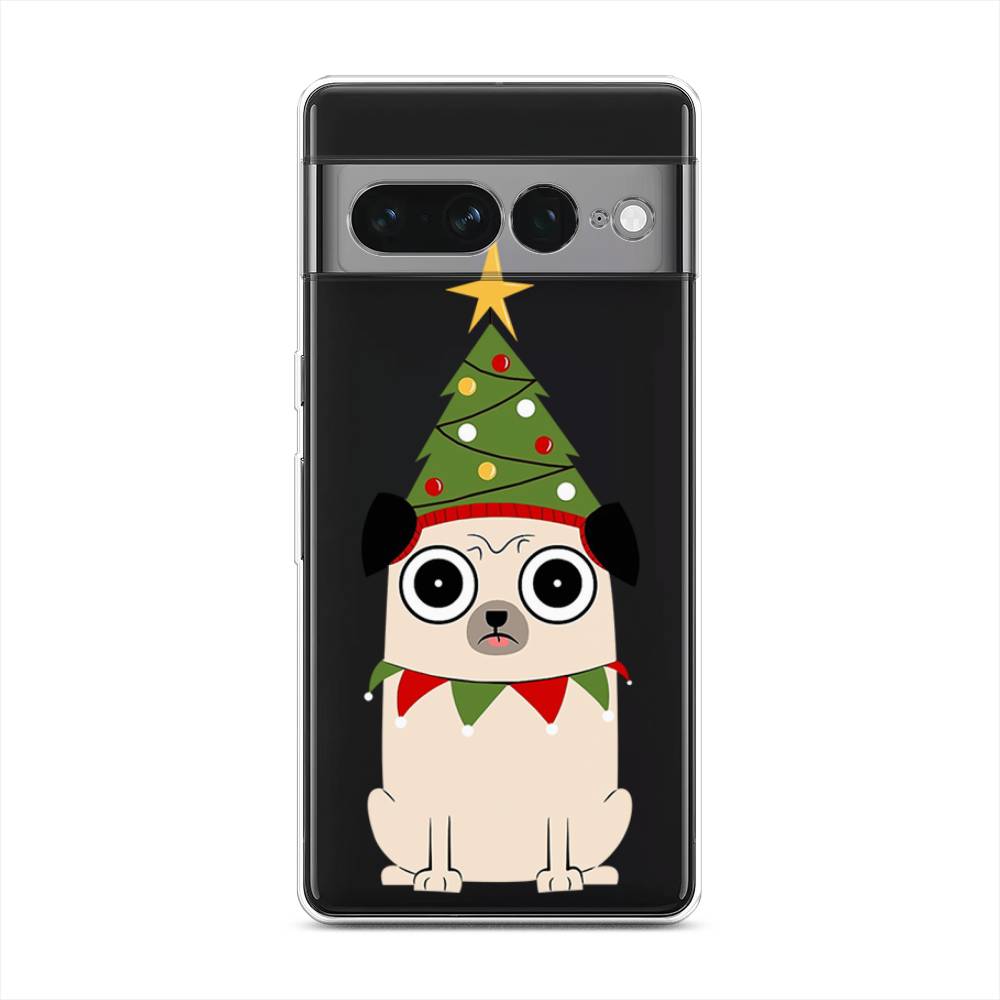 

Чехол для Google Pixel 7 Pro "Собачка с ёлочкой", Бежевый;красный;зеленый, 271350-1