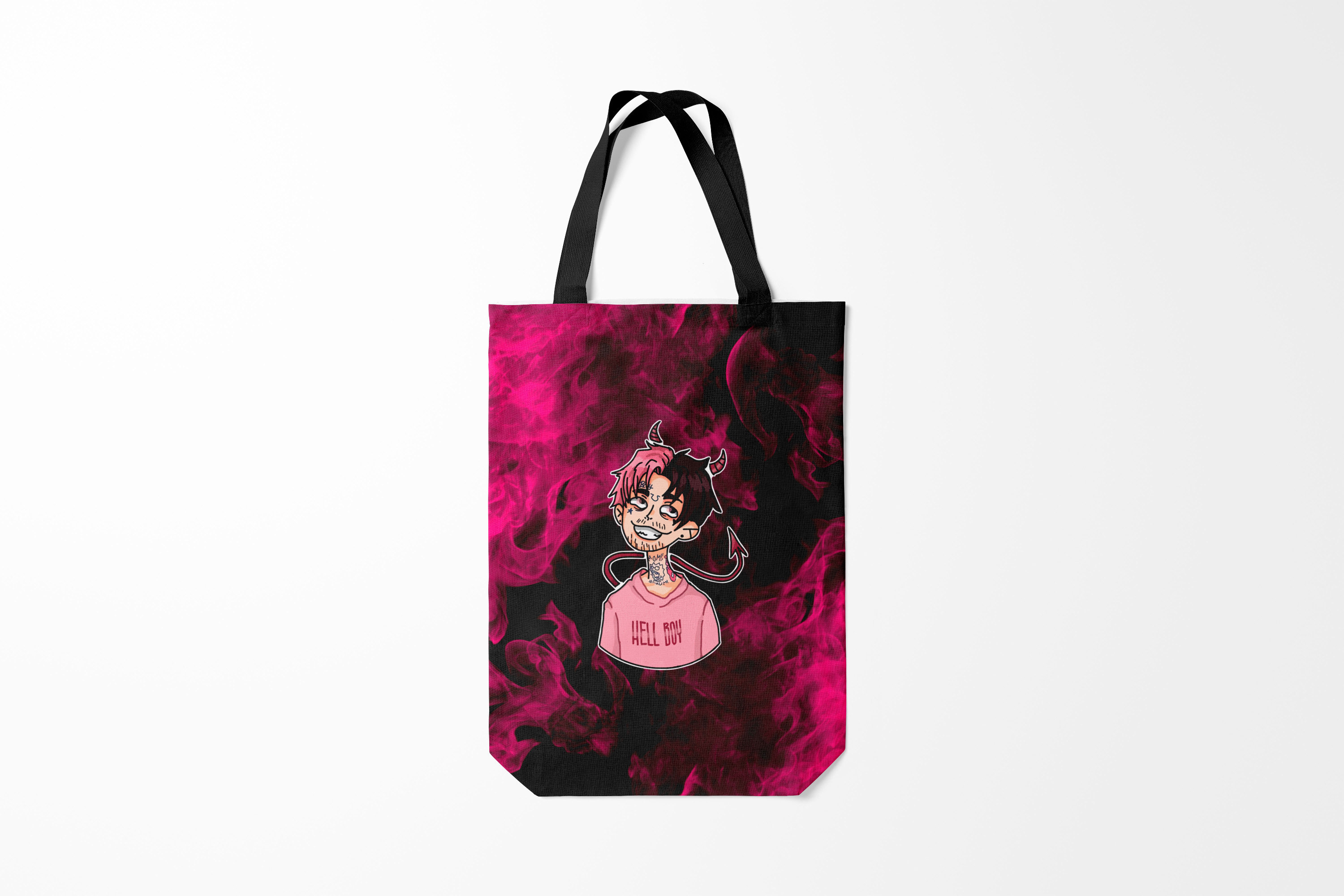

Сумка шoппер унисекс Burnettie Lil Peep Rose 2, черный, Lil Peep Rose 2