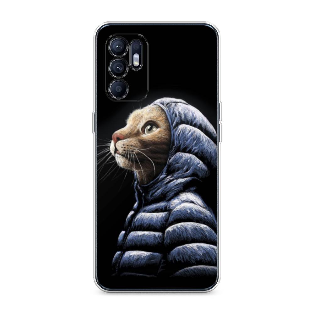 

Чехол Awog на Oppo Reno 6 "Кот в капюшоне", Разноцветный, 257850-2