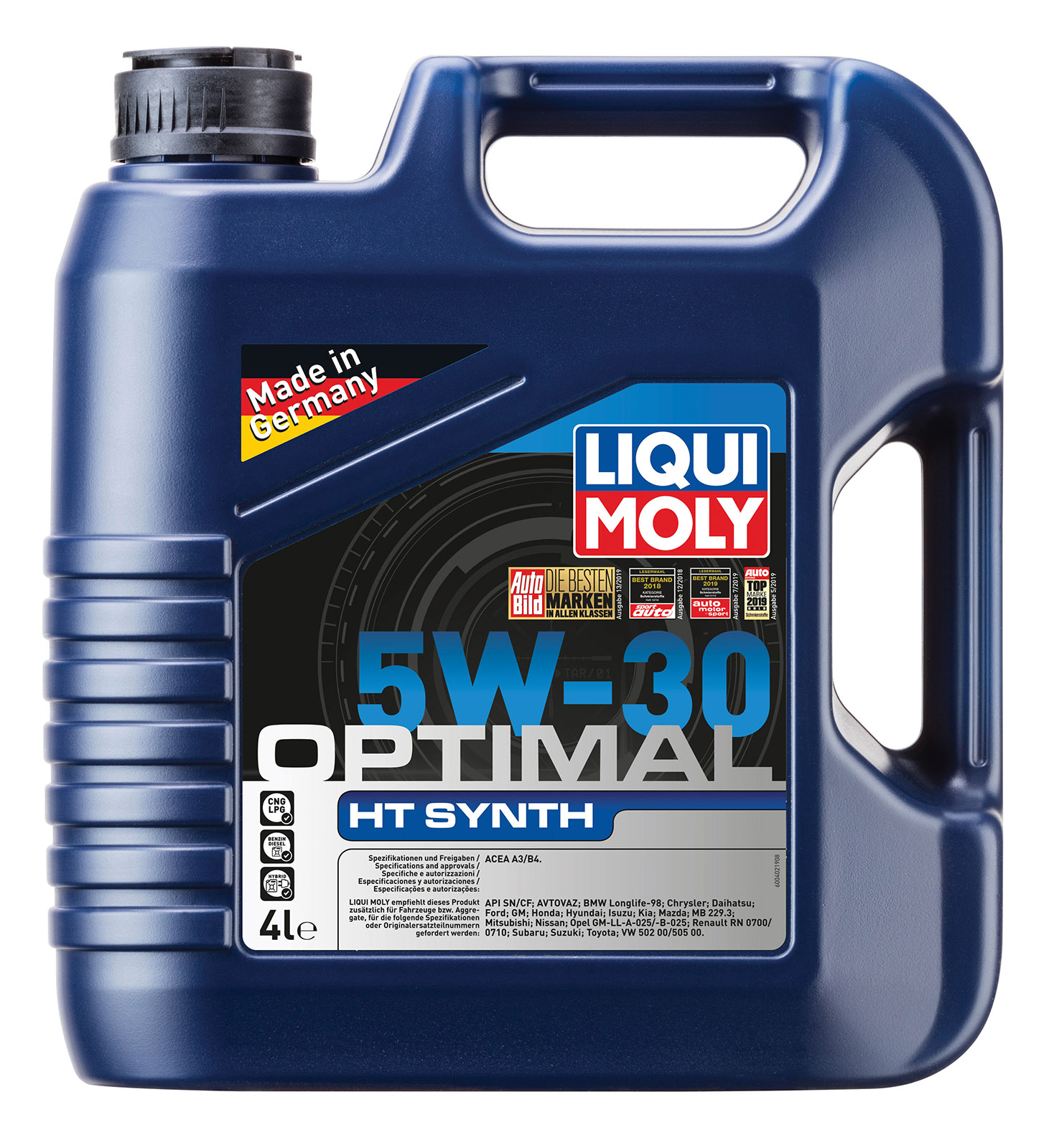 фото Моторное масло liqui moly optimal ht synth 5w30 4 л