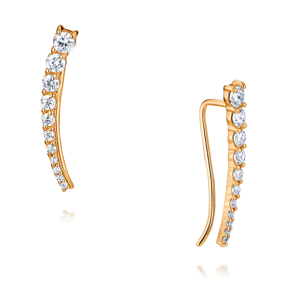 

Серьги из красного золота с фианитом ADAMAS 2449875/01-А50-72, 2449875/01-А50-72