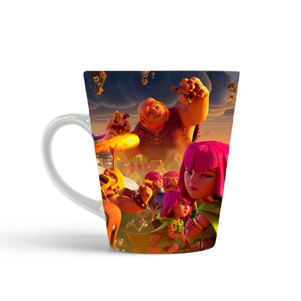 

Кружка-латте CoolPodarok Клэш оф клэнс Clash of Clans (великан на заднем плане)