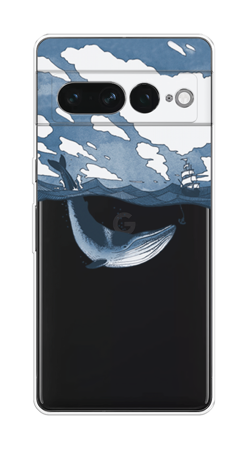 

Чехол на Google Pixel 7 Pro "Большой кит", Синий, 271350-1