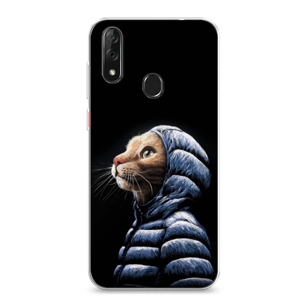 

Чехол Awog на ZTE Blade V10 / ЗТЕ Блэйд V10 "Кот в капюшоне", Разноцветный, 132750-2