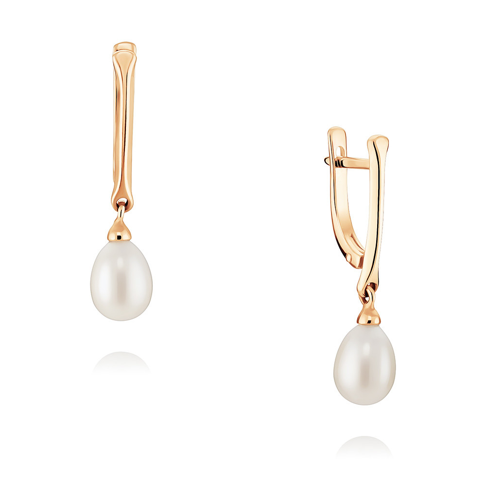 

Серьги из красного золота ADAMAS 2406602-А500-727, жемчуг культивированный, 2406602-А500-727