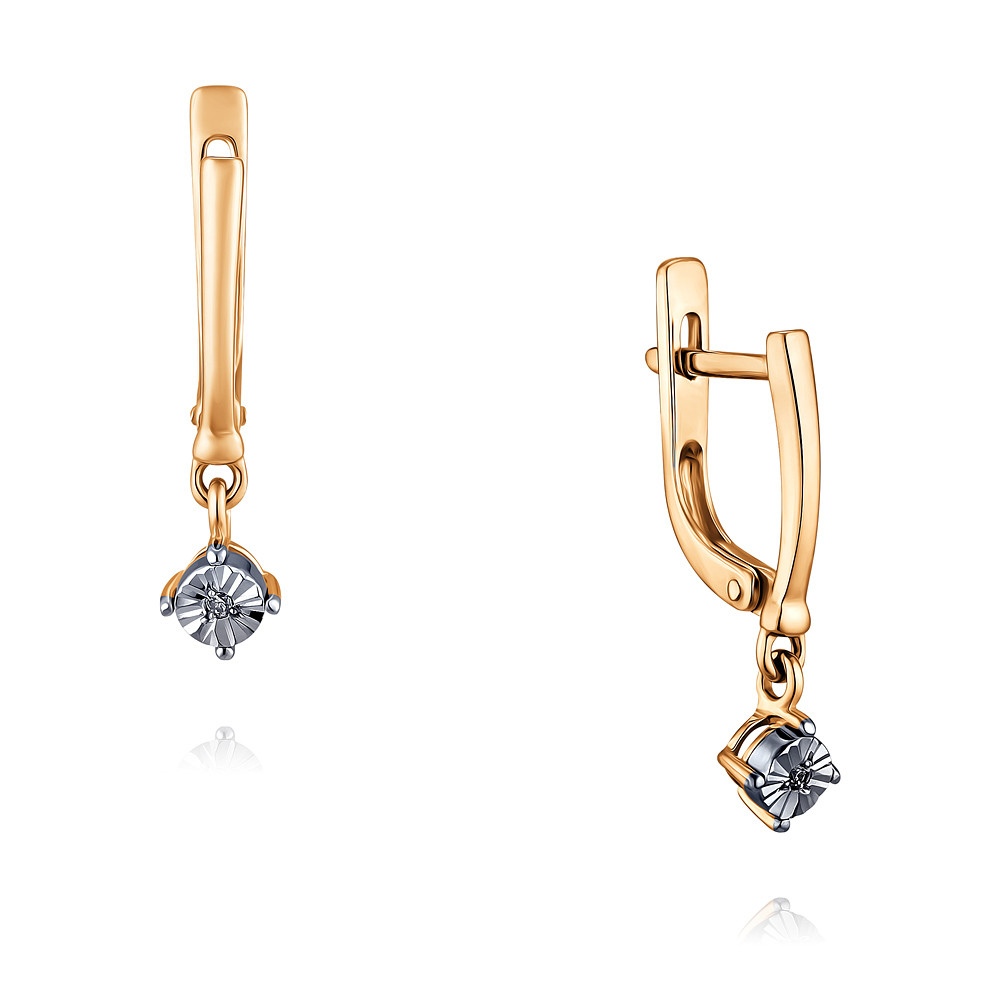 

Серьги из красного золота с бриллиантом ADAMAS 2417296-А50ДЛ2-41, 2417296-А50ДЛ2-41