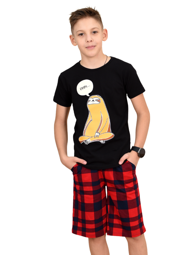 

Пижама детская LIDEKO kids 512-22 цв. красный; черный р. 140, 512-22