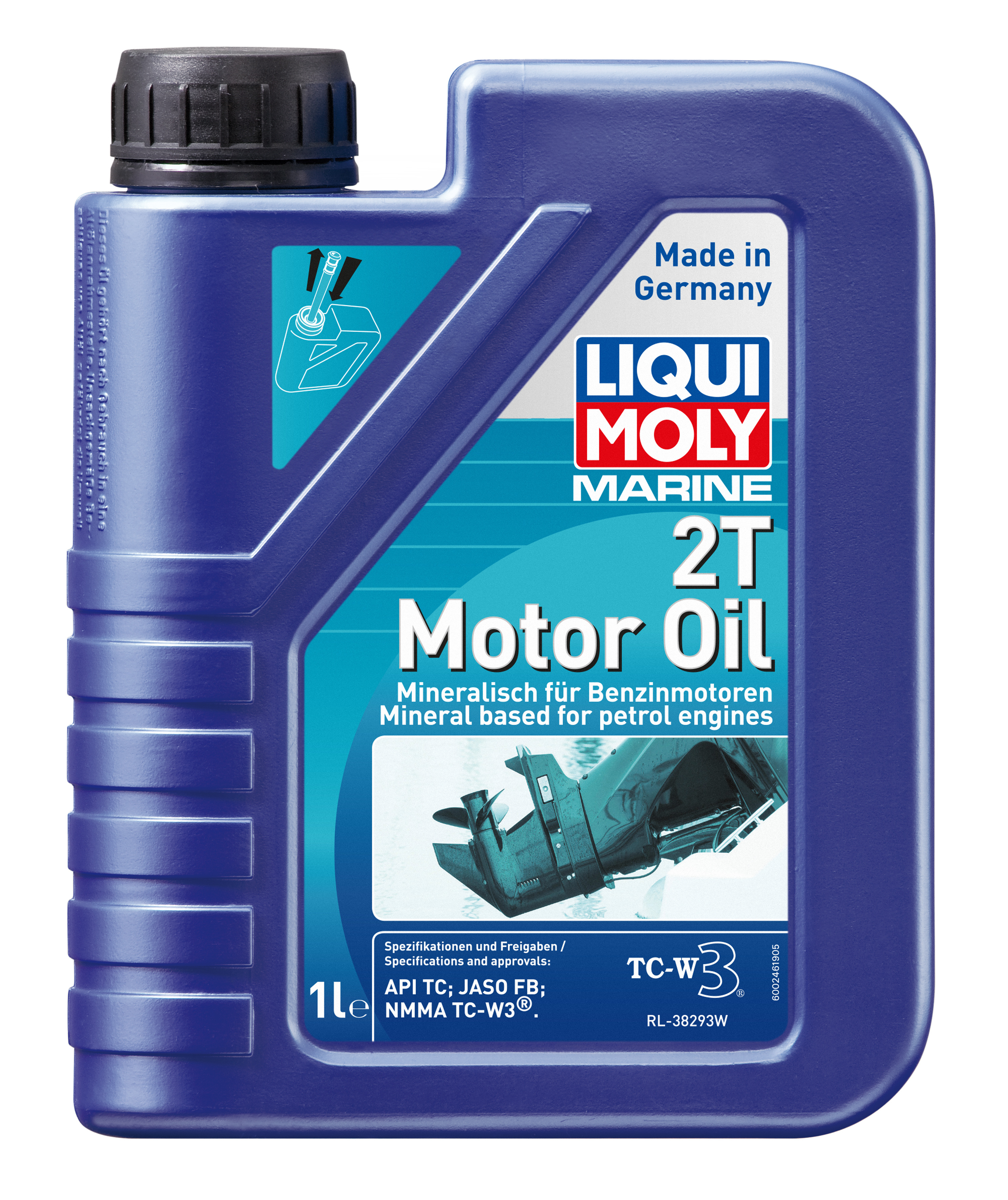 Моторное масло LIQUI MOLY минеральное Marine 2T Motor Oil Marine 2T Motor Oil 1л