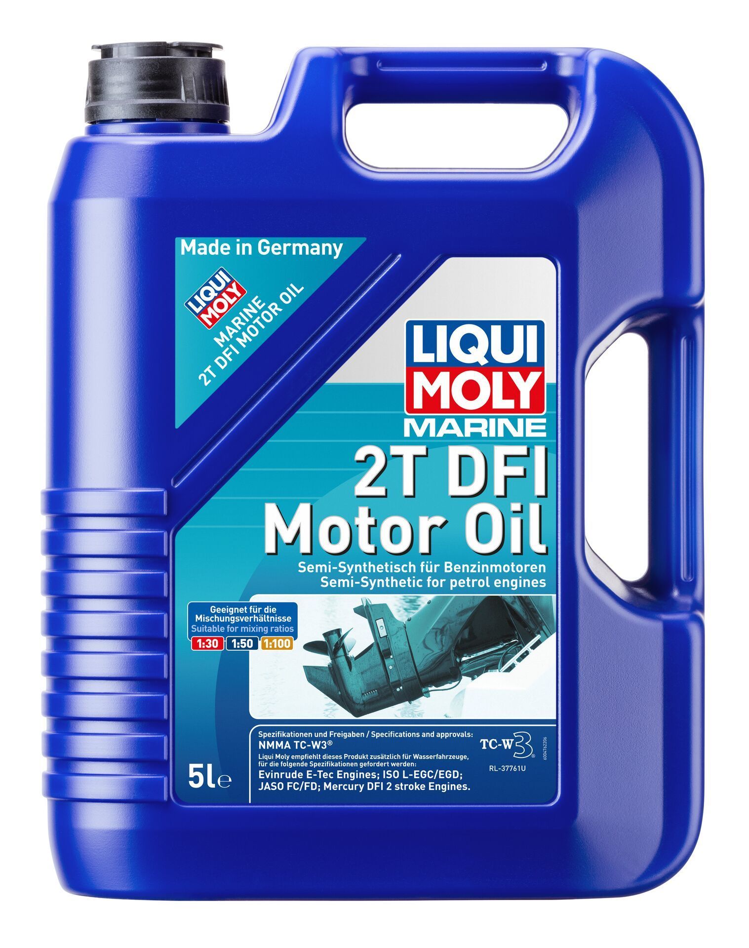 Моторное масло LIQUI MOLY полусинтетическое Marine 2T DFI Motor Oil