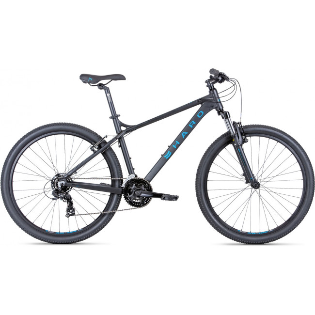 Велосипед HARO Flightline One 27,5 2021 Цвет матовый черный-синий металик, Размер 14