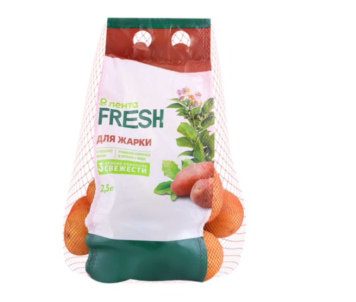 

Картофель Лента Fresh для жарки 2,5 кг