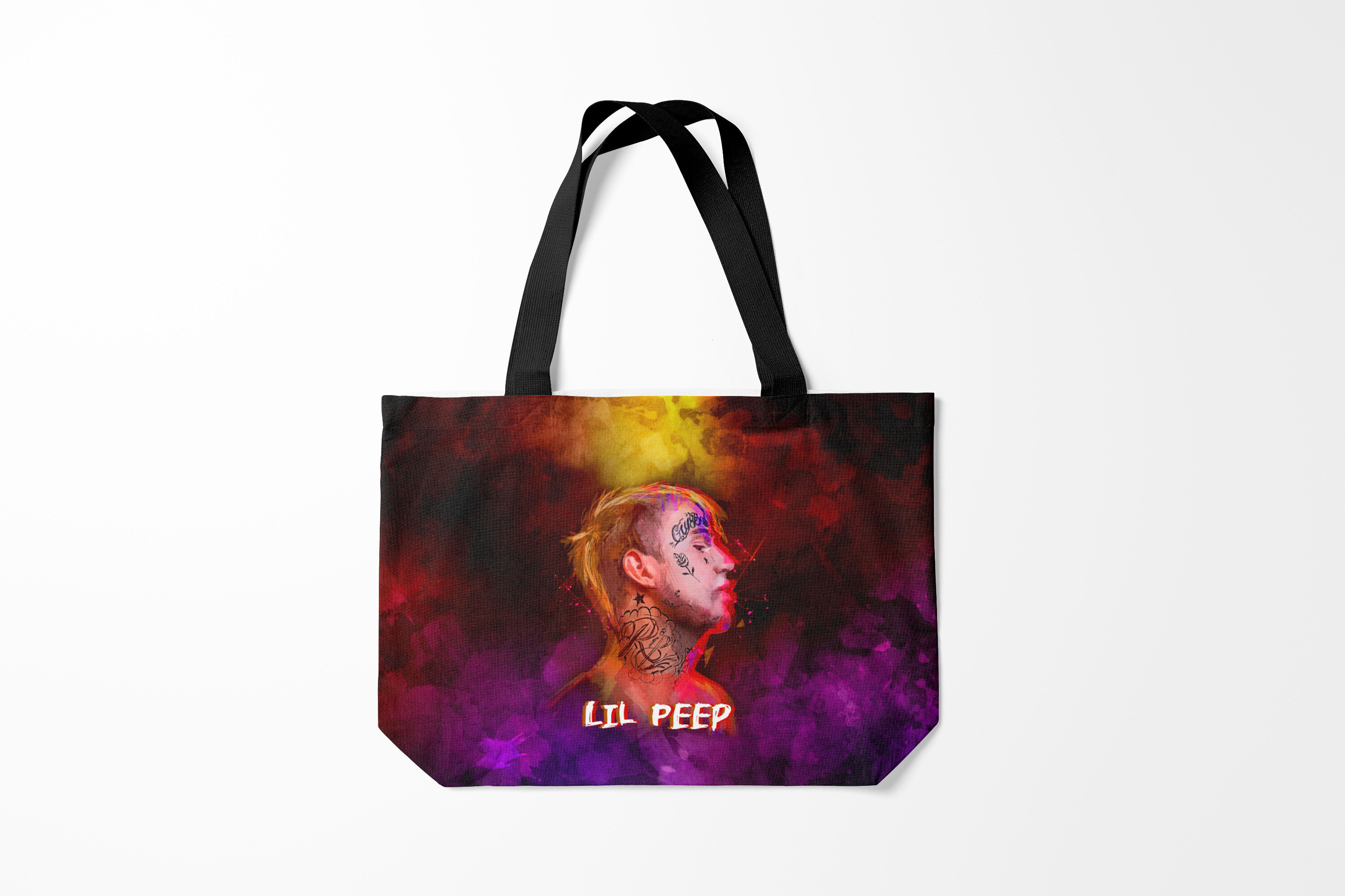 

Сумка шoппер унисекс Burnettie Lil Peep, фиолетовый, Разноцветный, Lil Peep