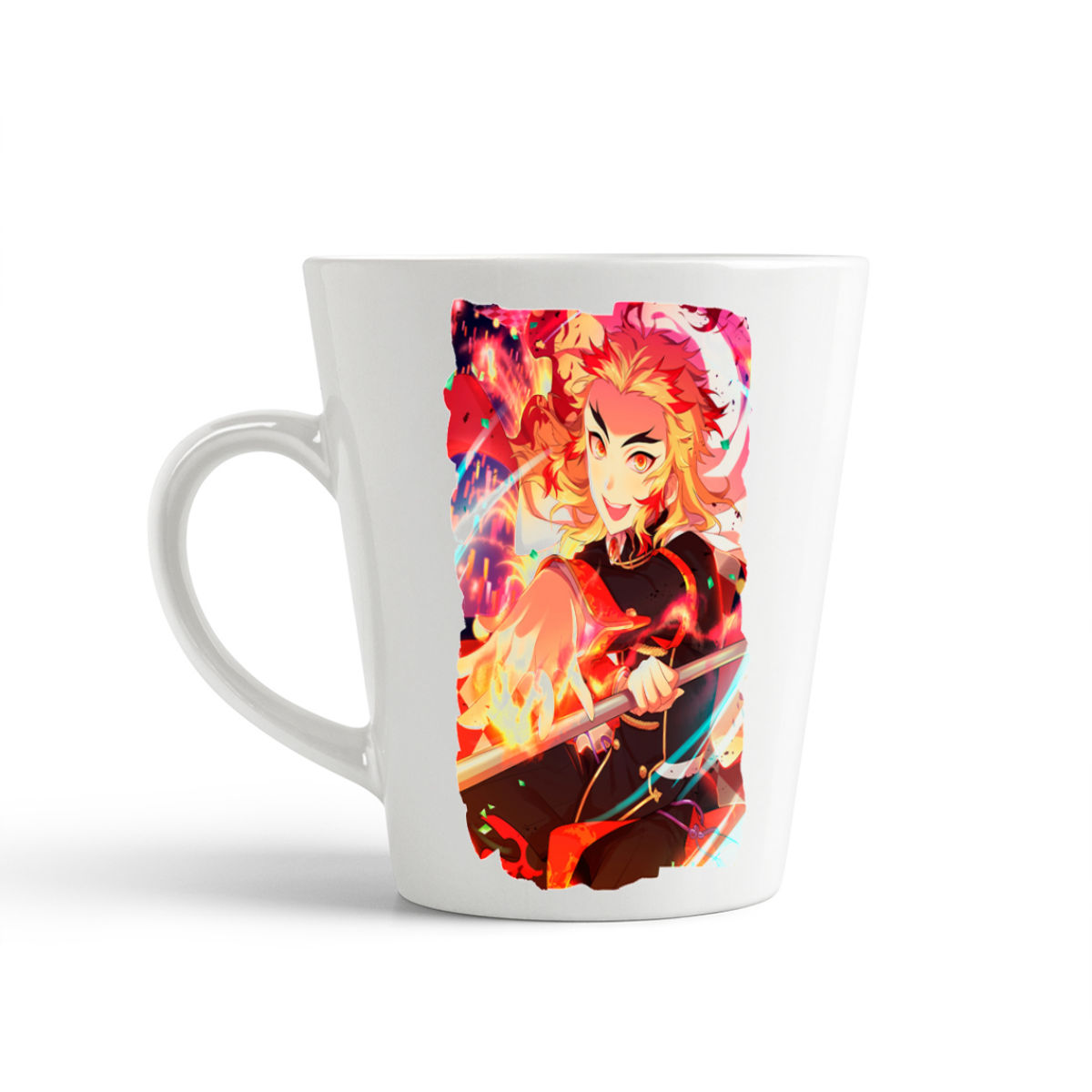 

Кружка-латте CoolPodarok Аниме Клинок рассекающий демонов Огонь