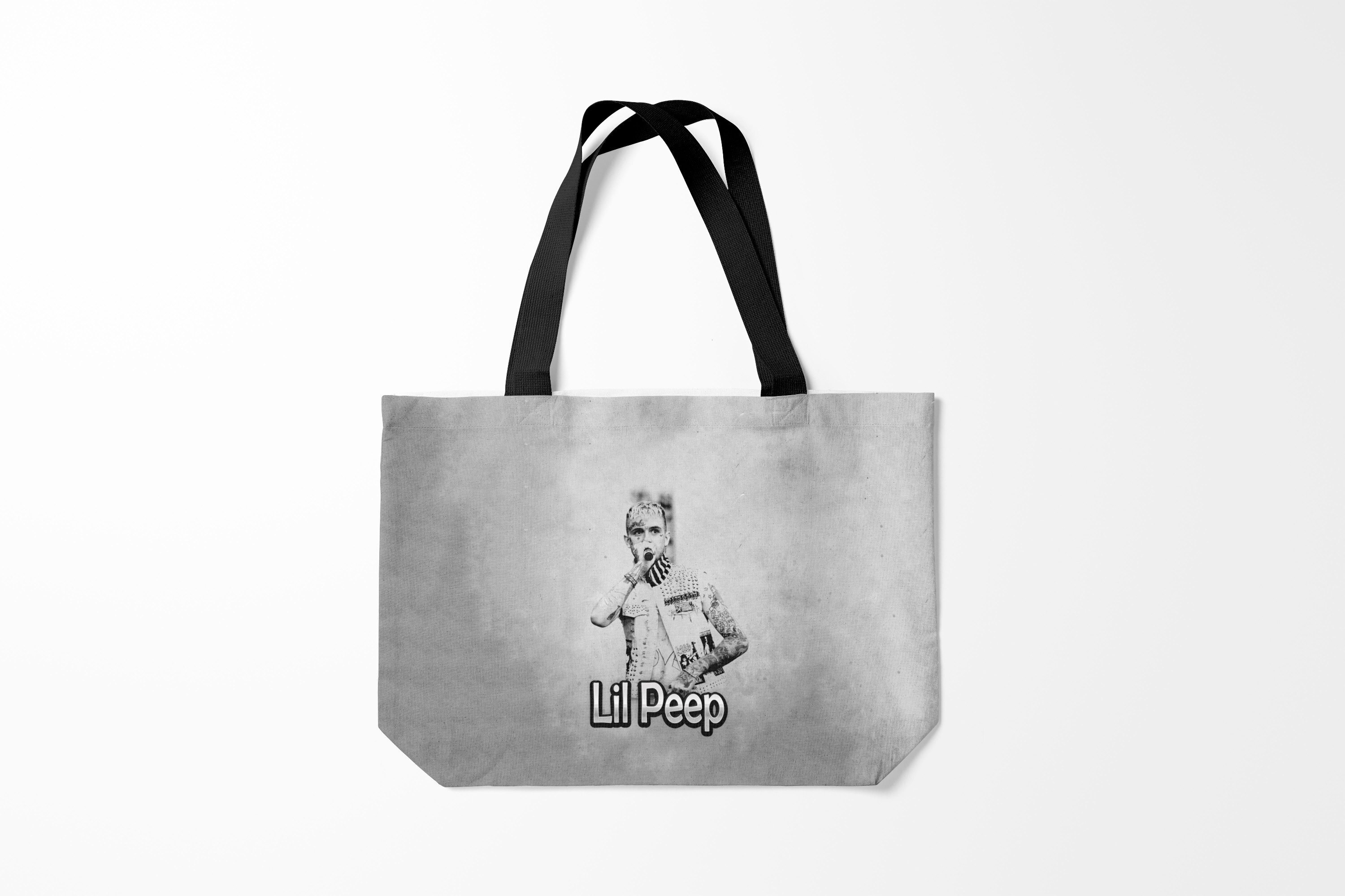 

Сумка шoппер унисекс Burnettie Lil Peep, черный; розовый, Lil Peep