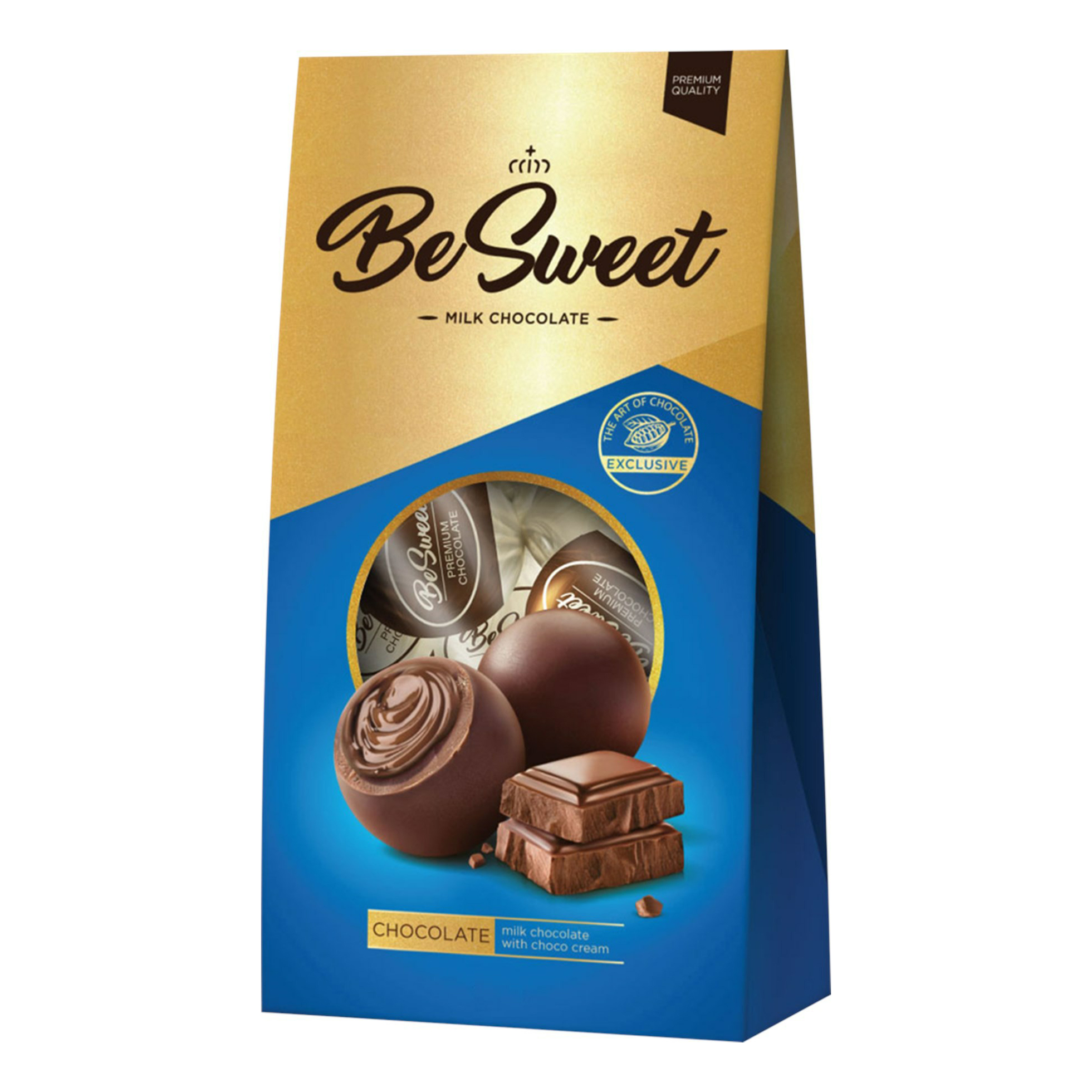 Конфеты шоколадные Besweet с шоколадной начинкой 80 г