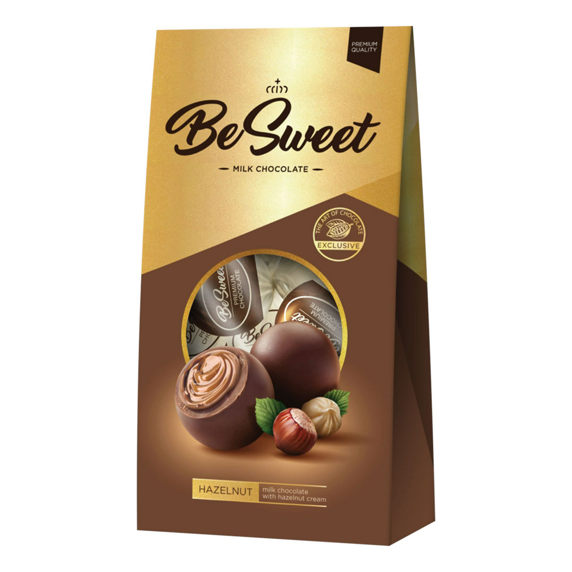 Конфеты шоколадные Besweet с ореховой начинкой 80 г