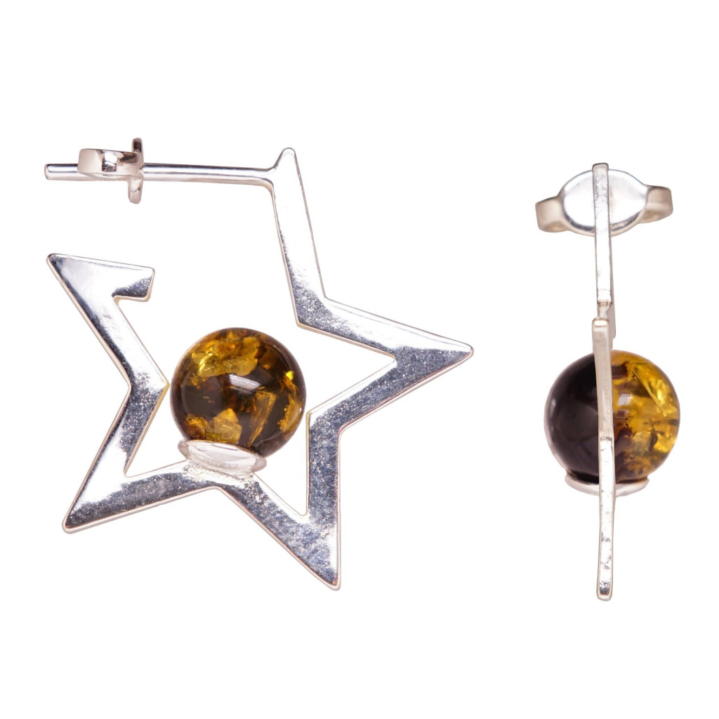 

Серьги из серебра с янтарем Хорошие Вещи S210-2481503, S210-2481503