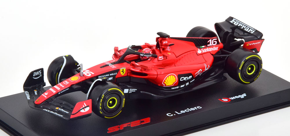 

Модель коллекционная BBURAGO Ferrari SF23 driver: leclerc 2023