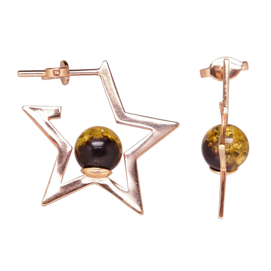 

Серьги из серебра с янтарем Хорошие Вещи S210, S210