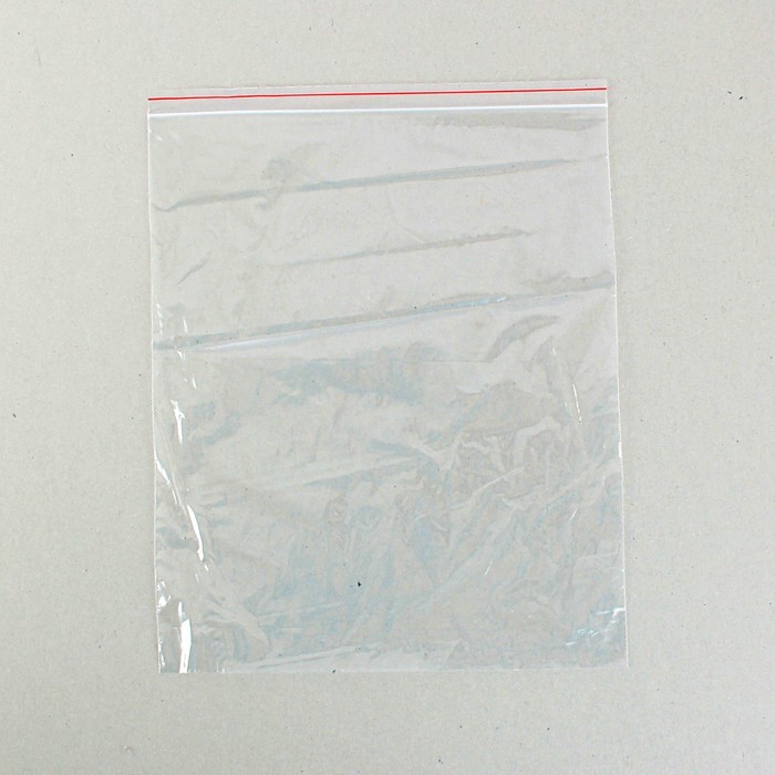 

Пакет zip lock 25 x 30 см, 35 мкм (с красной полосой)