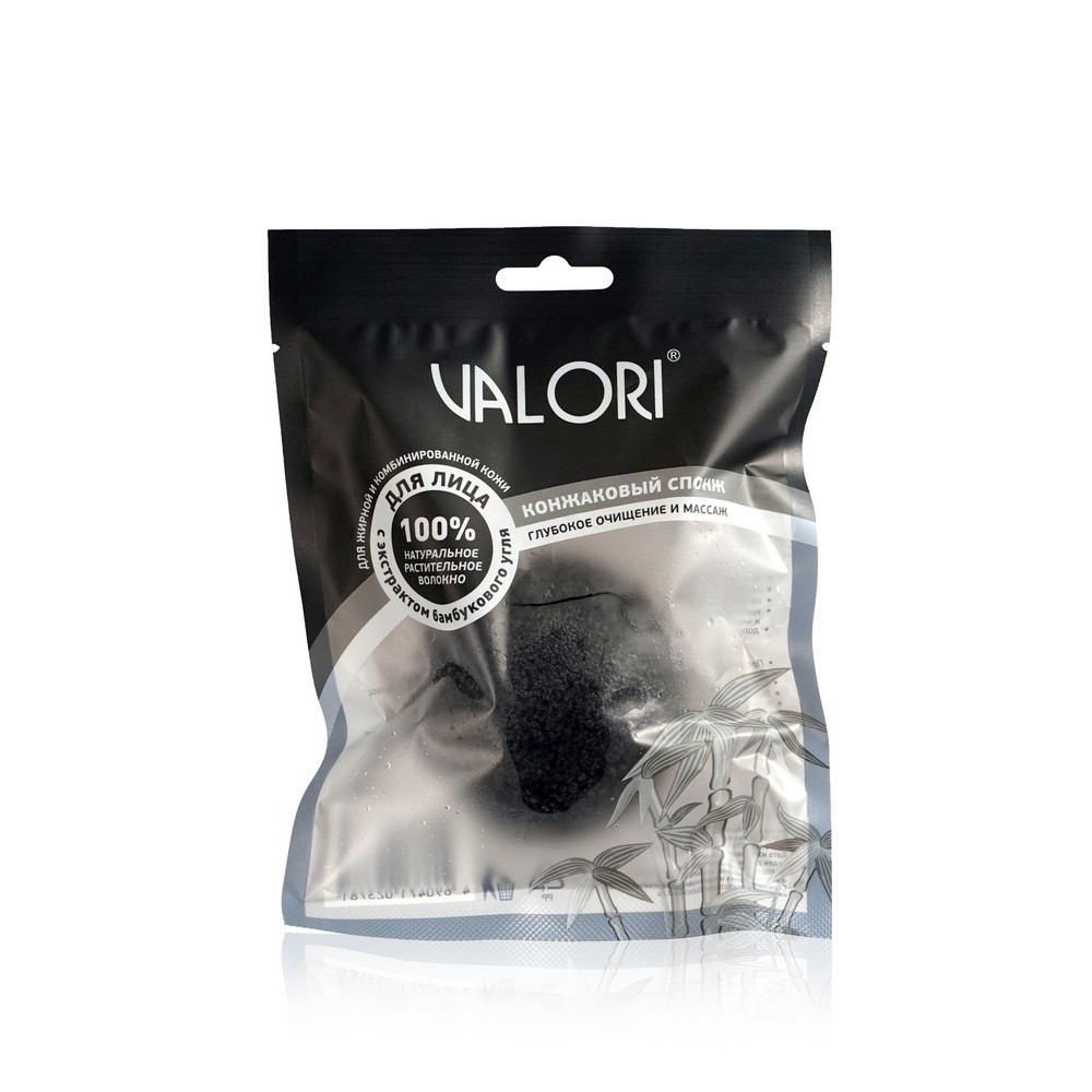 Конжаковый спонж Valori для лица для жирной и комбинированной кожи valori освежающий тоник для лица fresh toner 300