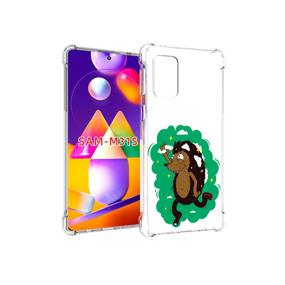 

Чехол MyPads Tocco для Samsung Galaxy M31s Ежик в облаках (PT152186.489.77), Прозрачный, Tocco
