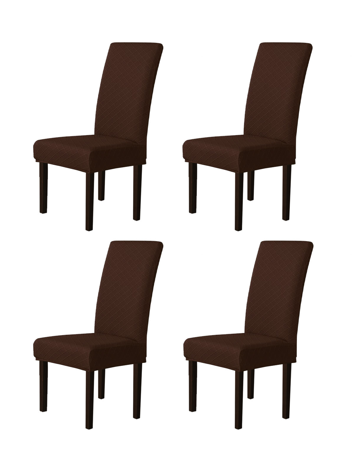 Комплект чехлов на стул со спинкой LuxAlto Fukra Rhombus 4шт 10601