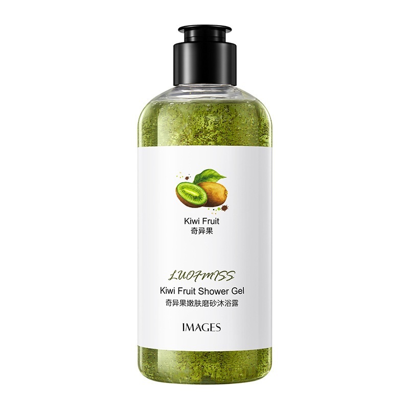 фото Гель-скраб для душа с экстрактом киви images luofmiss kiwi fruit shower gel, 300мл