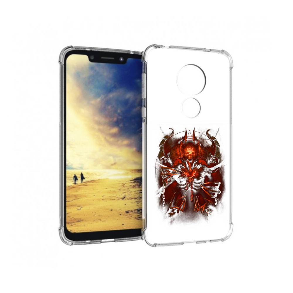 

Чехол MyPads Tocco для Motorola G7 Power яркий демон (PT227059.362.708), Прозрачный, Tocco