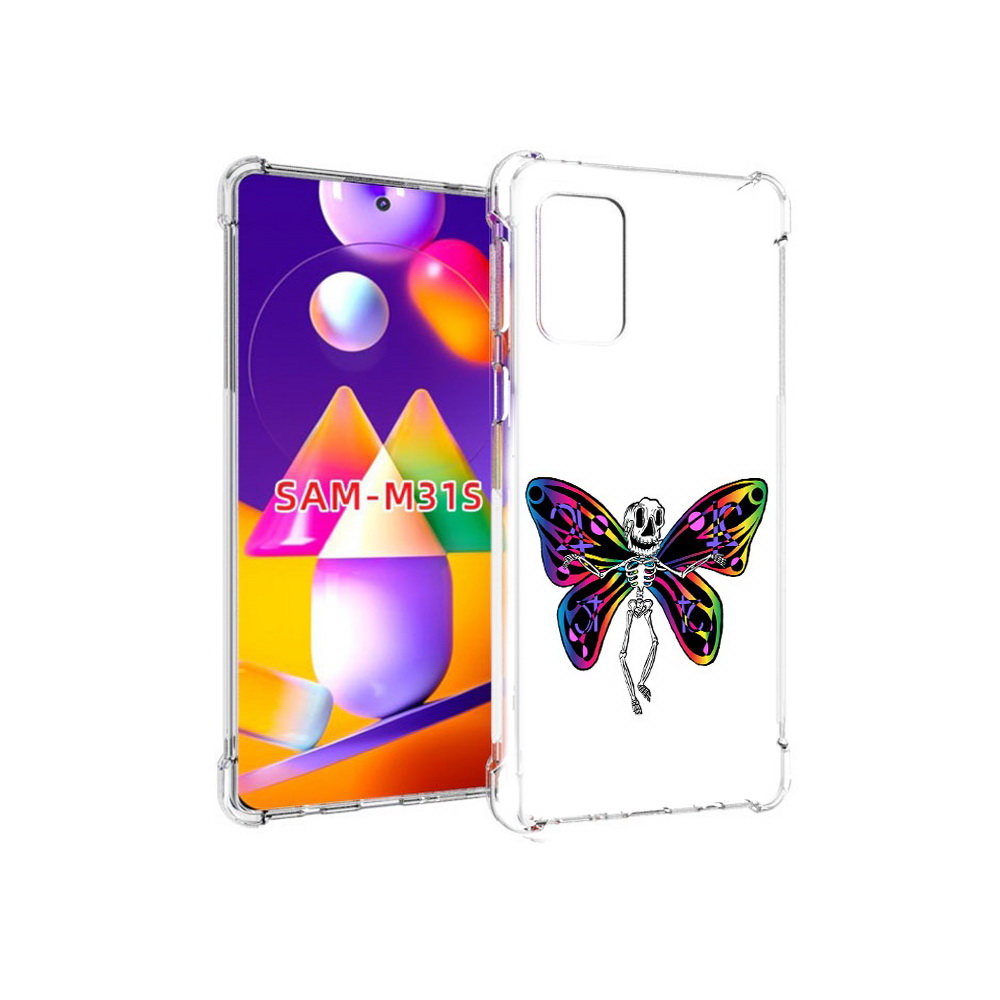 

Чехол MyPads Tocco для Samsung Galaxy M31s эффект бабочки (PT152186.489.701), Прозрачный, Tocco