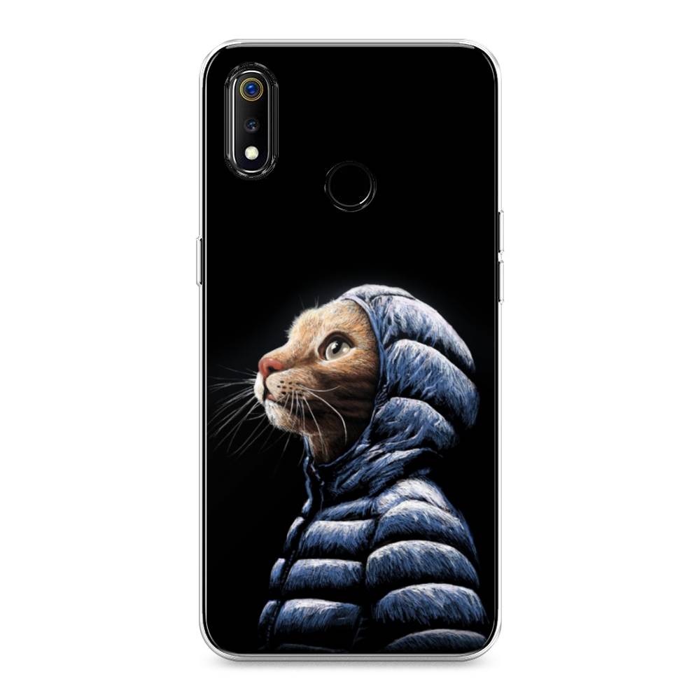 

Чехол Awog на Realme 3 "Кот в капюшоне", Разноцветный, 251050-2
