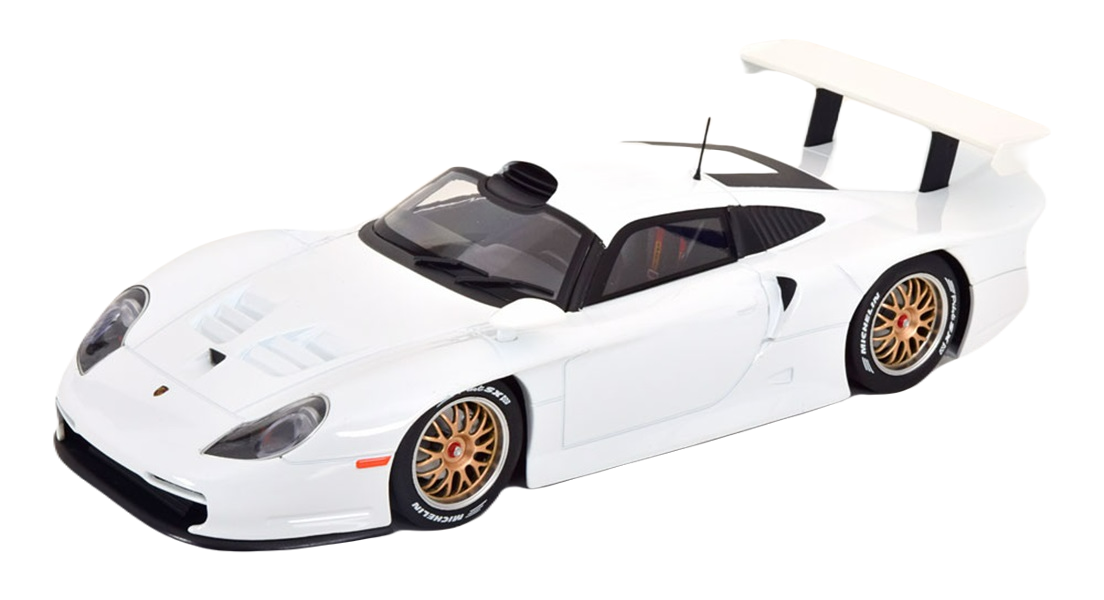 Модель коллекционная WERK83 Porsche 911 GT1 plain body 1997 white