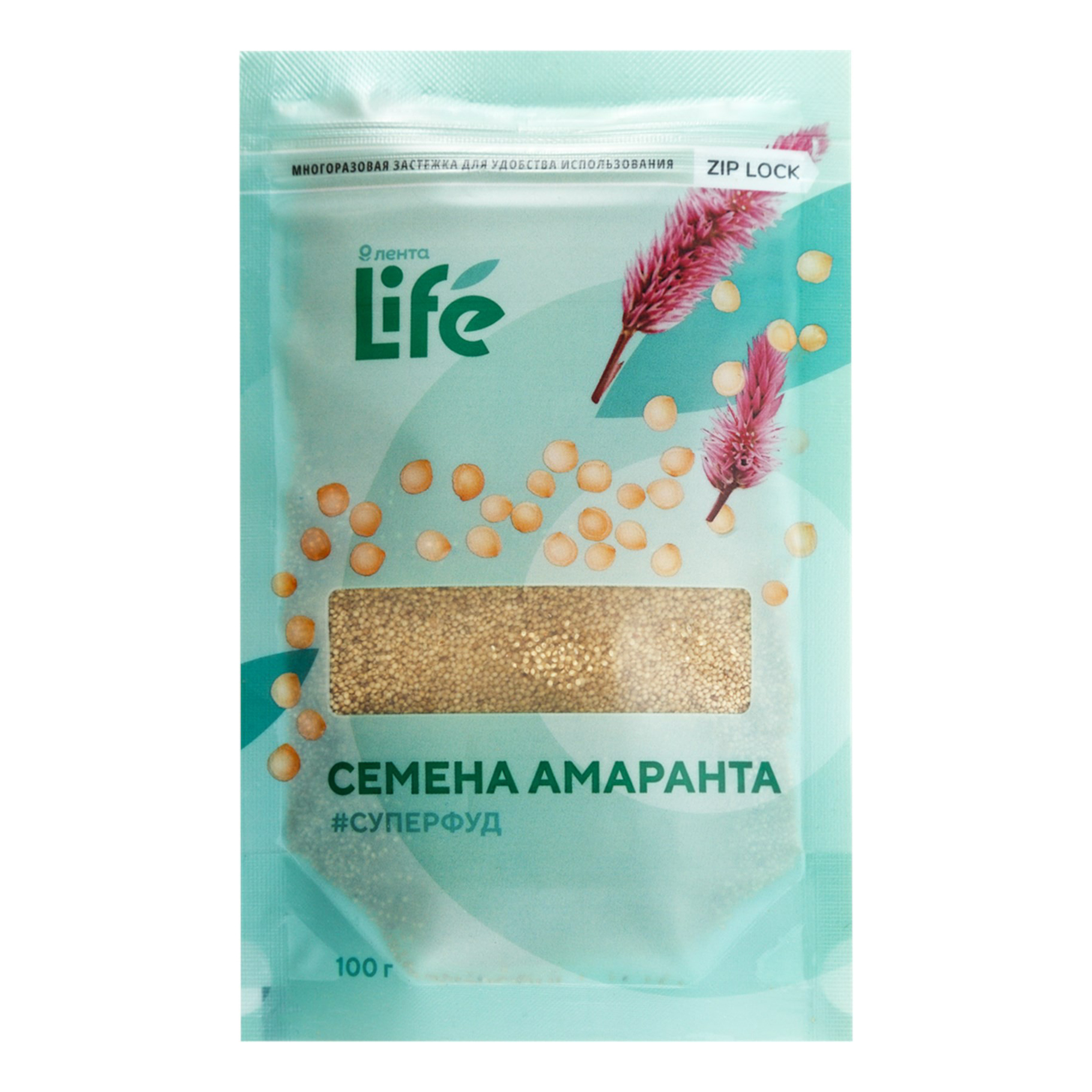 Семена амаранта Лента Life очищенные 100 г