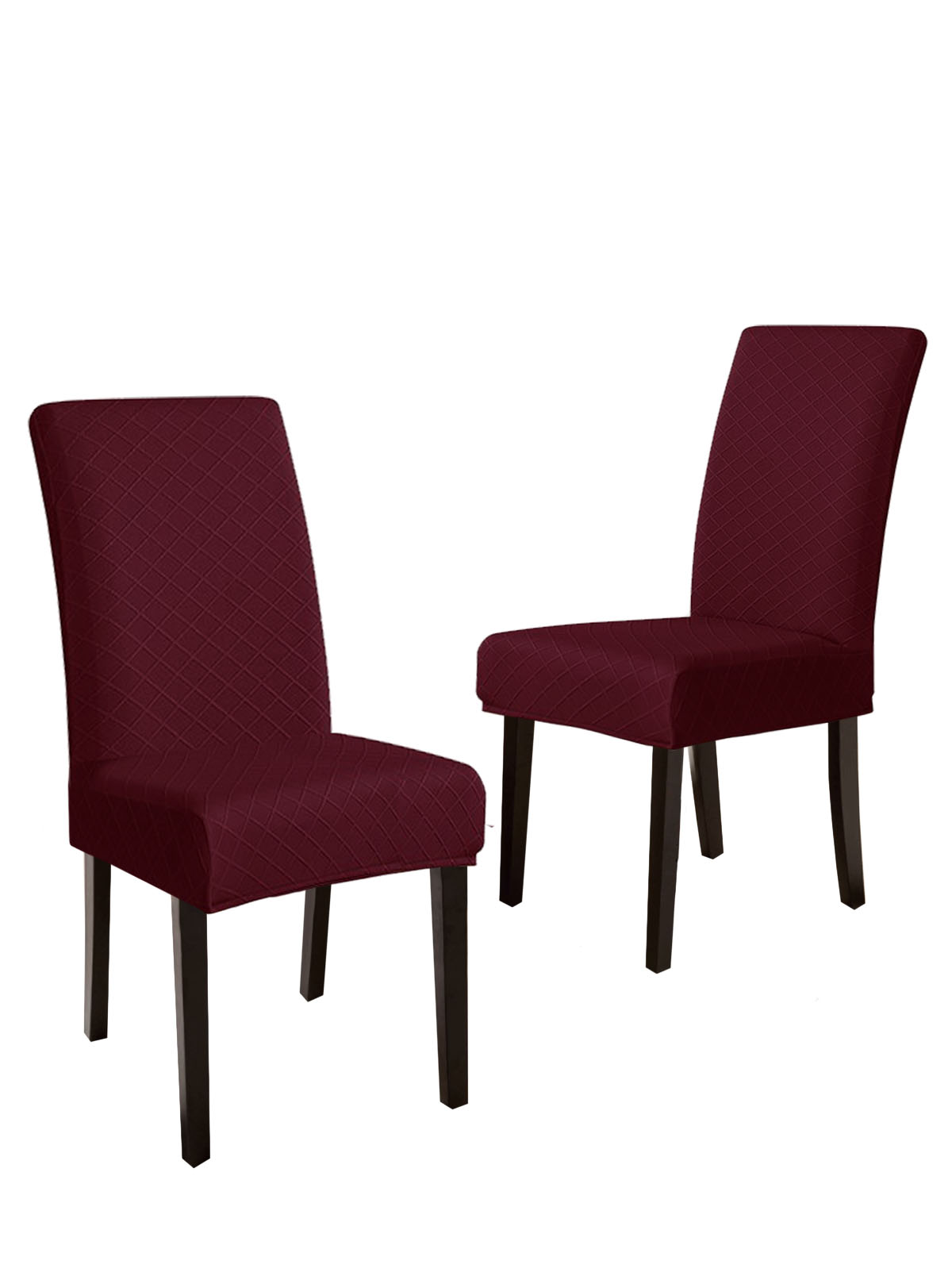 Комплект чехлов на стул со спинкой LuxAlto Fukra Rhombus 2 шт 10634