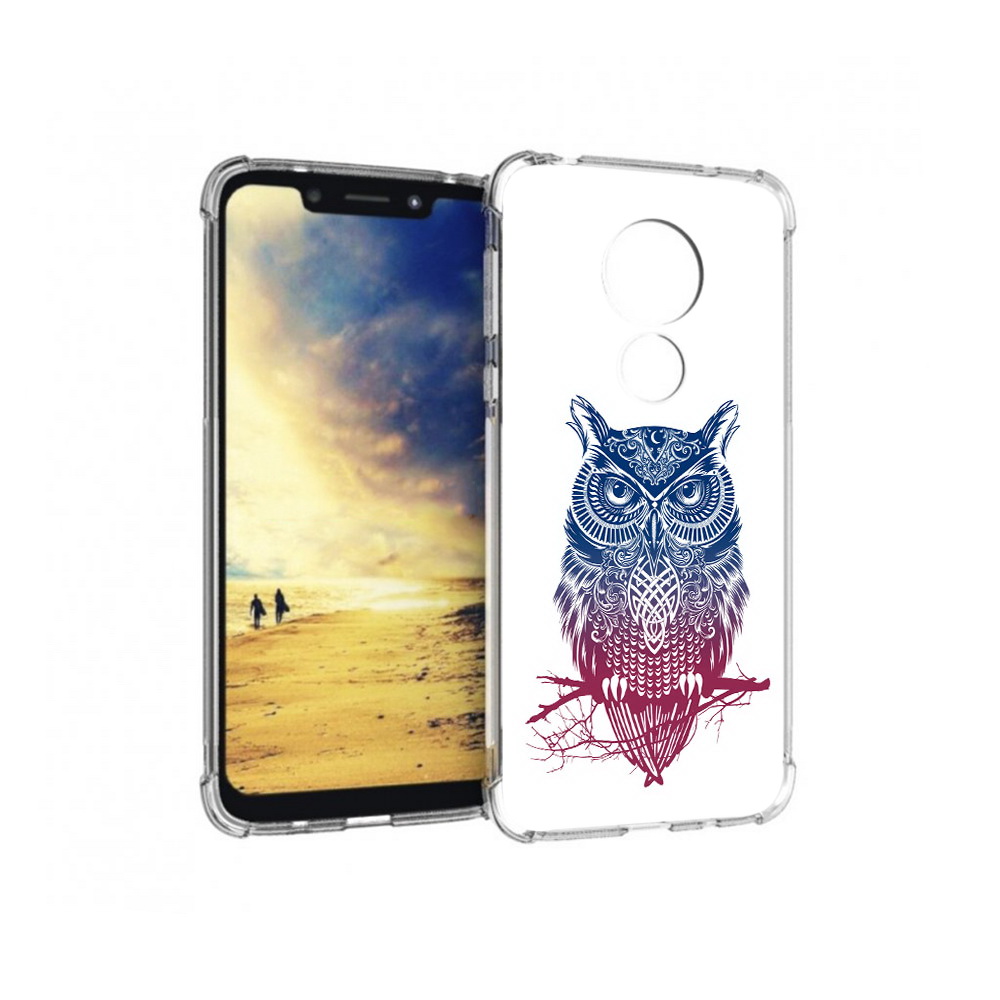 

Чехол MyPads Tocco для Motorola G7 Power хиппи сова (PT227059.362.664), Прозрачный, Tocco