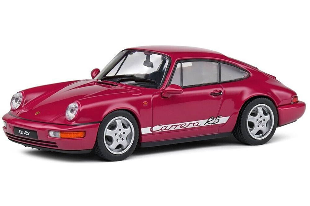 

Модель коллекционная SOLIDO Porsche 911 (964) rs rubin-red, Красный