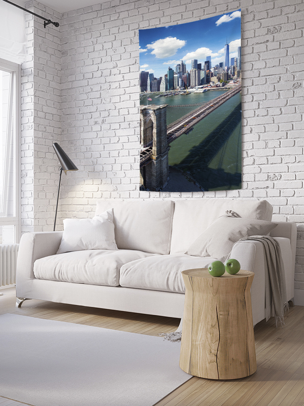 

Вертикальное фотопанно на стену JoyArty Мост к Нью-Йорку 150x200 см, Мост к Нью-Йорку